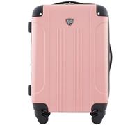 Travelers Club Bagage Spinner Extensible Chicago Rigide, Or Rose, Cabine de 56 cm