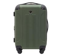 Travelers Club Bagage Spinner Extensible Chicago Rigide, Vert Thym, Cabine de 56 cm