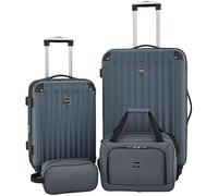 Travelers Club Midtown Ensemble de 4 valises rigides, Ardoise