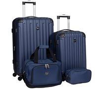 Travelers Club Midtown Ensemble de 4 valises rigides, Bleu Marine