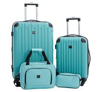 Travelers Club Midtown Ensemble de 4 valises rigides, Émeraude