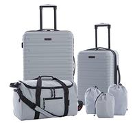 Travelers Club Orion Lot de 6 valises et Accessoires de Voyage, Gris