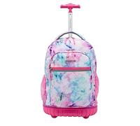 Travelers Club Sac à dos à roulettes avec bretelles, Tye Dye, 45 cm