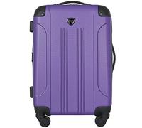 Travelers Club Chicago Valise Rigide Extensible à roulettes pivotantes, Violet, 20" Carry-on