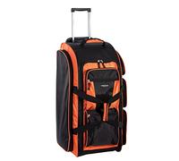 Travelers Club Xpedition 76 cm Sac Duffel Roulant Vertical Multi-Poches, Orange Vif, 76 cm (85130-822)