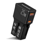 TravelHawk Adaptateur de Voyage Mondial, Chargeur Rapide, 20 W Type G, Type A USB-C et USB, Chargeur Rapide, Adaptateur Universel pour Allemagne, États-Unis, Japon, Angleterre, Thaïlande, Italie