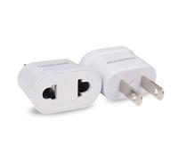 TravelHawk Lot de 2 adaptateurs de voyage USA - Prise de voyage - Type A - Adaptateur de prise américaine - Adaptateur de prise américaine - Canada - Mexique