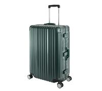 Travelhouse London T1169 Valise rigide à roulettes avec cadre en aluminium Différentes tailles et couleurs, vert, Großer Koffer