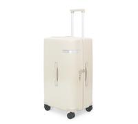Travelhouse Sport Trunk Valise Trolley Rigide, Valise de Voyage à 4 Roues Spinner, Secure TSA, 100% Polycarbonate, 71 cm, 79 L, Blanc Crème