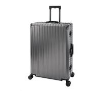 Travelhouse T6035 Valise de voyage à roulettes en aluminium rigide TSA, différentes tailles et couleurs, graphite, Großer Koffer XL, Valise