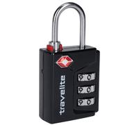 travelite 26-01 Cadenas à Combinaison Chiffrée TSA Noir