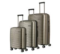 Travelite Air Base 4 roues Set de valises 3 pièces avec soufflet d'extension couleur or