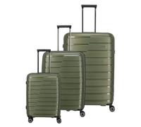 Travelite Air Base 4 roues Set de valises 3 pièces avec soufflet d'extension olive