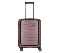 Travelite Air Base 4 roulettes Trolley de cabine 55 cm Compartiment pour ordinateur portable rose