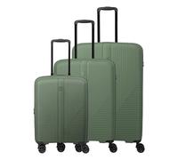 Travelite Air Stripe 4 roues Set de valises 3 pièces avec soufflet d'extension vert