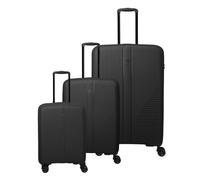 Travelite Air Stripe 4 roulettes Set de valises 3 pièces avec soufflet d'extension noir