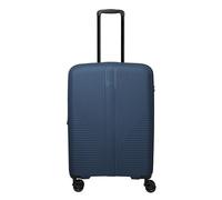 Travelite Air Stripe 4 roulettes Trolley M 66 cm avec soufflet d'extension bleu