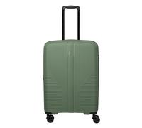Travelite Air Stripe 4 roulettes Trolley M 66 cm avec soufflet d'extension vert