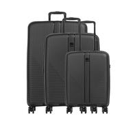 Travelite Air Stripe Set de valise (4 roues) noir, 51 x 77 x 29cm