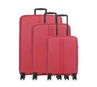 Travelite Air Stripe Set de valise (4 roues) rouge, 51 x 77 x 29cm