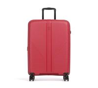 Travelite Air Stripe 4 roulettes Trolley M 66 cm avec soufflet d'extension rouge