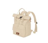 Travelite Bagage à main Sac à dos pour ordinateur portable 14 pouces avec poignée courte enroulable, blanc cassé, bis 46 cm, Sac à dos Rollup avec compartiment pour ordinateur portable