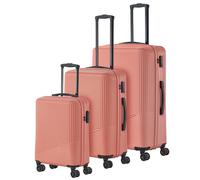 Travelite Valise Bali Trolley Set 3 pièces L/M/S, 4 roulettes, ABS, serrure TSA, Orange