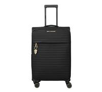 Travelite Barbara Stepp 4 roues Valise cabine M 68 cm avec soufflet d'extension noir