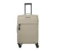 Travelite Barbara Stepp 4 roulettes Trolley M 68 cm avec soufflet d'extension beige