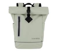 travelite rolltop sac à dos imperméable, sac à dos pour vélo, sac à dos de loisirs avec fermeture rolltop & réflecteurs, BASICS, 48 cm, 19 litres
