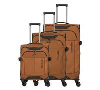 Travelite Briize 4 roulettes Set de valises 3 pièces avec soufflet d'extension brun