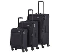 Travelite Chios 4 roulettes Set de valises 3 pièces avec soufflet d'extension noir