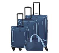 Travelite Corsiica 4 roulettes Set de valises 4 pièces bleu