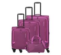 Travelite Corsiica 4 roulettes Set de valises 4 pièces rose
