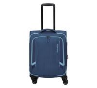 Travelite Corsiica 4 roulettes Trolley de cabine S 55 cm avec soufflet d'extension bleu