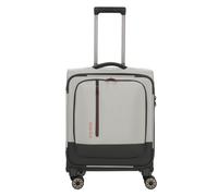 Travelite Crosslite 5.0 4 roulettes Trolley de cabine S 55 cm Compartiment pour ordinateur portable blanc