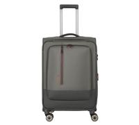 Travelite Crosslite 5.0 4 roulettes Trolley M 66 cm avec soufflet d'extension olive