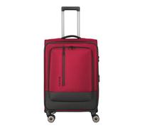 Travelite Crosslite 5.0 4 roulettes Trolley M 66 cm avec soufflet d'extension rouge