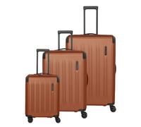 Travelite Dynamiic 4 roulettes Set de valises 3 pièces avec soufflet d'extension jaune