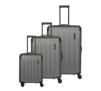 Travelite Dynamiic 4 roulettes Set de valises 3 pièces avec soufflet d'extension gris