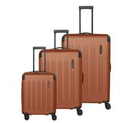 Travelite Dynamiic 4 roulettes Set de valises 3 pièces avec soufflet d'extension jaune