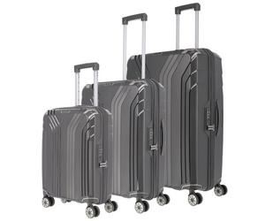 Travelite Elvaa Set de valises à 4 roulettes 3pcs. gris