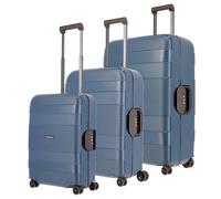 Travelite Korfu 4 roulettes Set de valises 3 pièces bleu