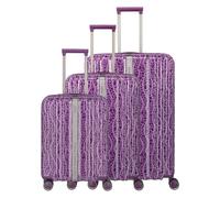 Travelite Lascana 4 roulettes Set de valises 3 pièces violet