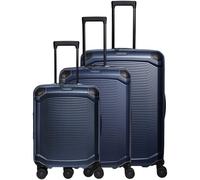Travelite Millennium 4 roulettes Set de valises 3 pièces avec soufflet d'extension bleu
