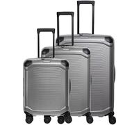 Travelite Millennium 4 roulettes Set de valises 3 pièces avec soufflet d'extension couleur argent