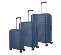 Travelite Mooby 4 roulettes Set de valises 3 pièces bleu