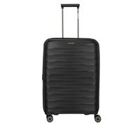 Travelite Mooby 4 roulettes Trolley M 66 cm avec soufflet d'extension noir