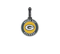 Travelite NFL Étiquette de Bagage Green Bay Packers, porte-étiquette en silicone avec champ d'adresse, flexible et robuste, pour identifier facilement valise, sac à dos ou sac de voyage, 9 x 9 x 0,7cm