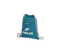 Travelite NFL Sac à Cordon Philadelphia Eagles, sac de sport léger en polyester résistant avec ouverture à cordon coulissant et poche extérieure zippée, doubles sangles extra épaisses, 32 x 41x1cm, 8L